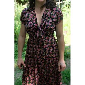 Lindsey Thornburg Ossie dress Silk Floral sz 2-4